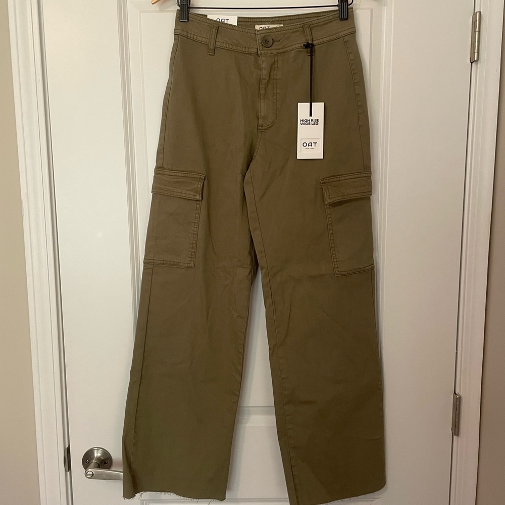 NWT Oat New York Cargo Pants - Olive Green Utility pants